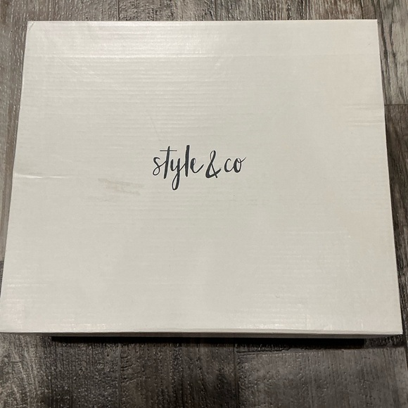 Style & Co Black Lace-Up Heeled Ankle Boots Size 11 - Picture 8 of 12